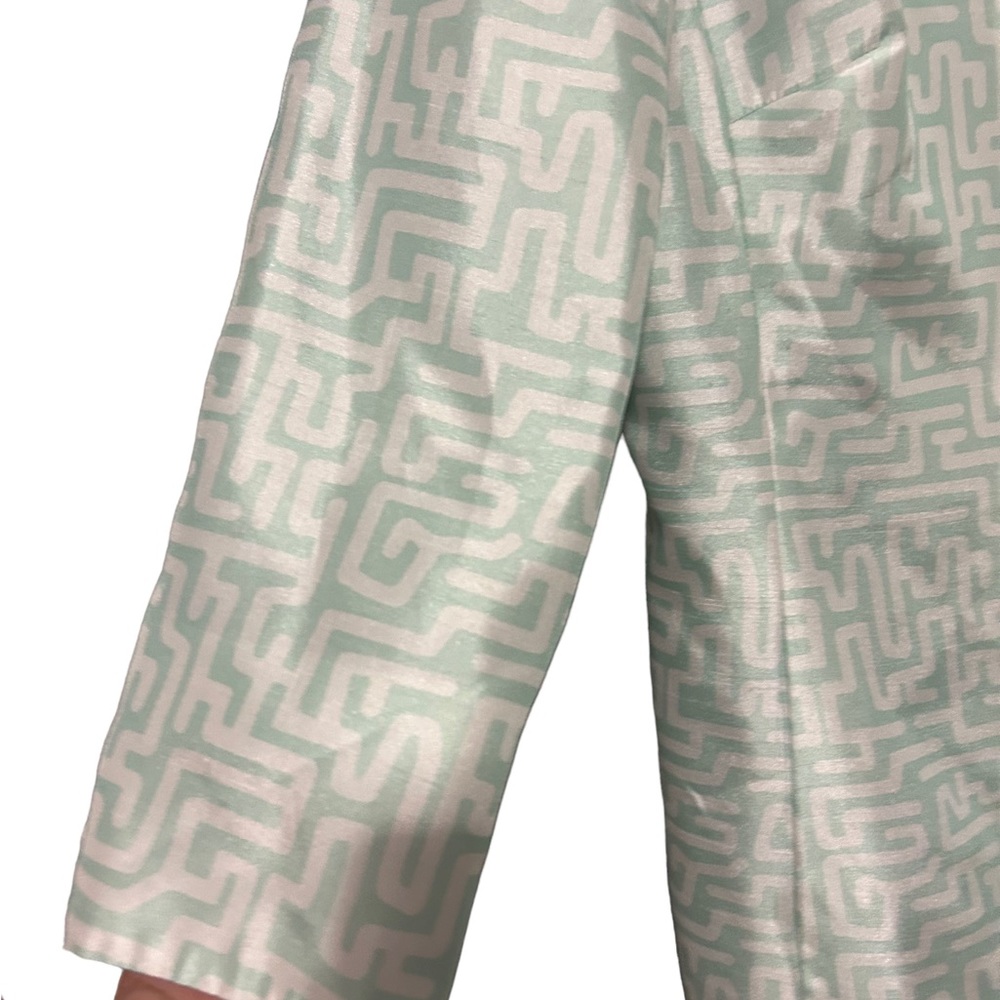 John Meyer Collection Green And White Jacket Size… - image 2